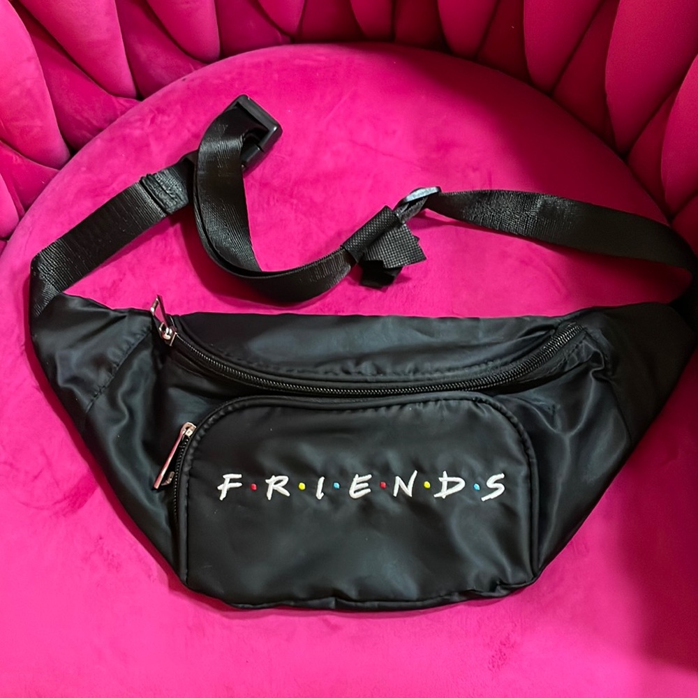 Black 'FRIENDS' Logo Belt Bag